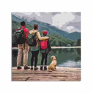 Custom Paint by Numbers 20x20 - Your Photo as Artwork 