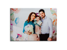 anniversary gift with custom family photo on canvas